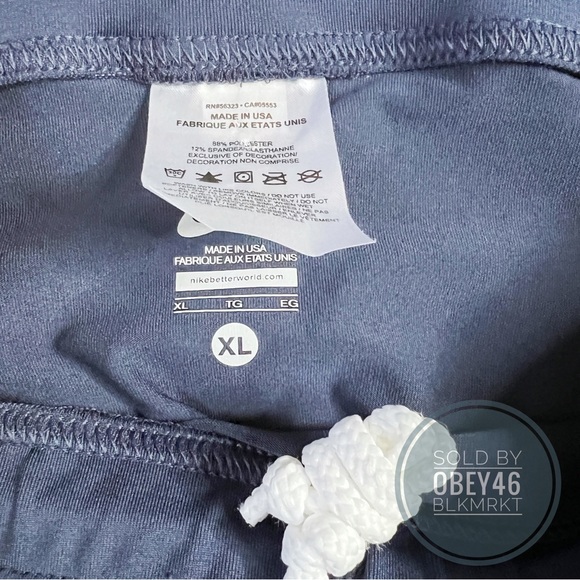 Nike Pro Elite Compression Shorts Blue Made in USA PE Size XL - Picture 3 of 5